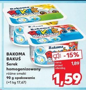 Serek truskawkowy Bakoma baku艣 puszysty promocja
