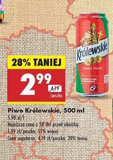 Piwo Królewskie 1846 promocja w Biedronka