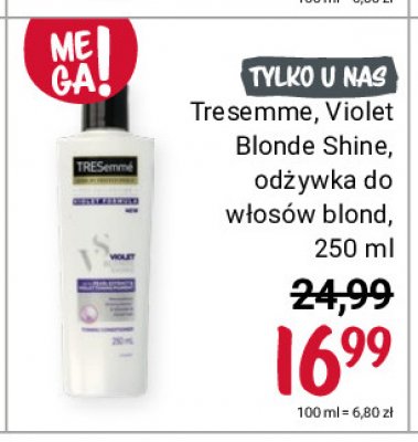 Odżywka do włosów violet blonde shine Tresemme promocja