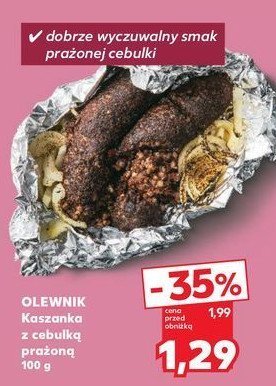 Kaszanka z cebulką Olewnik promocja w Kaufland