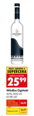 Wódka Ogiński promocja w Biedronka