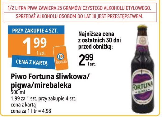 Piwo Fortuna wild sour pigwa Browar fortuna promocja