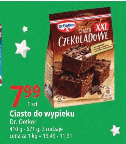 Ciasto czekoladowe Dr. oetker promocja