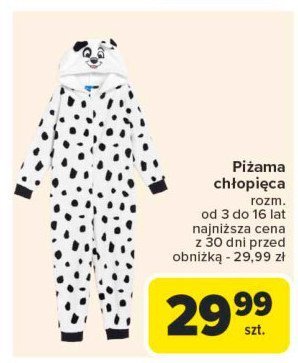 Piżama chłopięca promocja w Carrefour