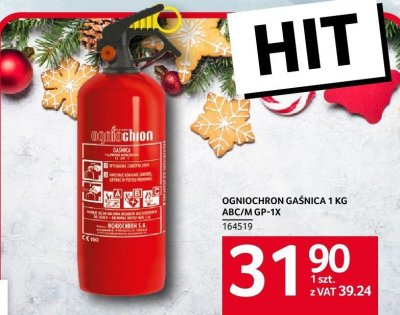 Gaśnica 1 KG ABC/M GP-1X promocja w Selgros