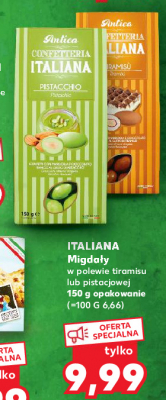 Migdały w polewie pistacjowej Antica confetteria italiana promocja