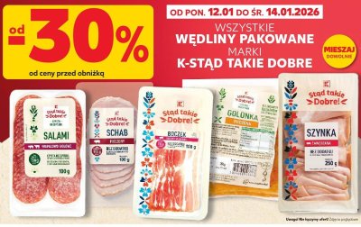 Wędliny pakowane wszystkie rodzaje promocja w Kaufland