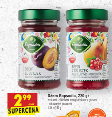 Dżem ze śliwek Rapsodia promocja