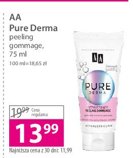 Peeling oczyszczający Aa pure derma promocja