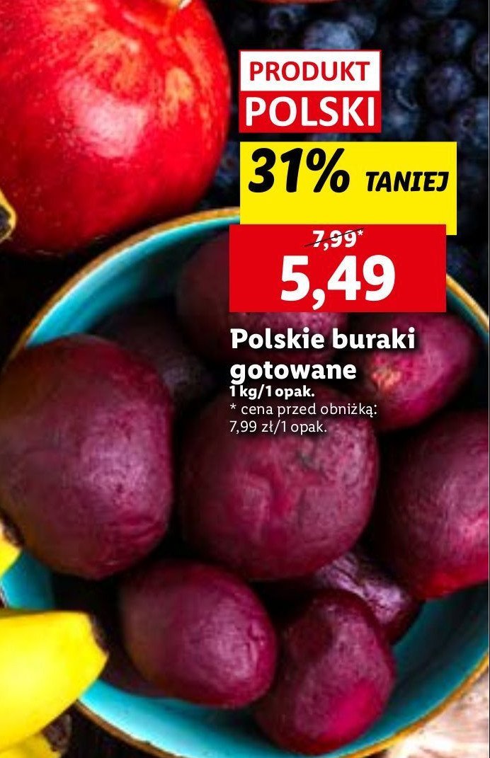 Buraki gotowane promocja