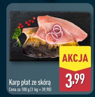 Karp ptaże ze skórą promocja w Aldi