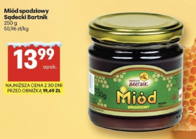 Miód spadziowy Sadecki Bartnik promocja w Delikatesy Centrum