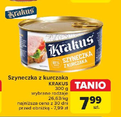 Szyneczka z kurczaka KRAKUS promocja