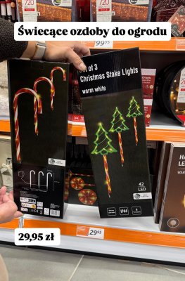 Świecące ozdoby do ogrodu promocja w Action