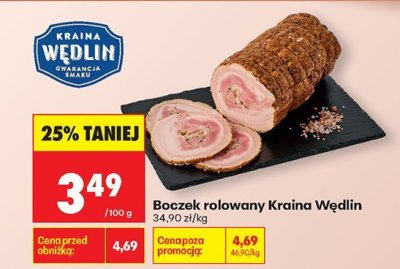 Boczek rolowany Kraina Wędlin promocja w Biedronka