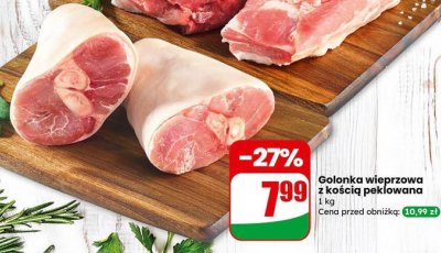 Golonka wieprzowa z kością peklowana promocja w Dino