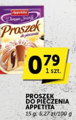 Proszek do pieczenia Appetita promocja w Groszek