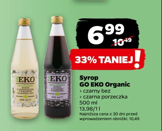 Syrop z czarnego bzu Go eko promocja