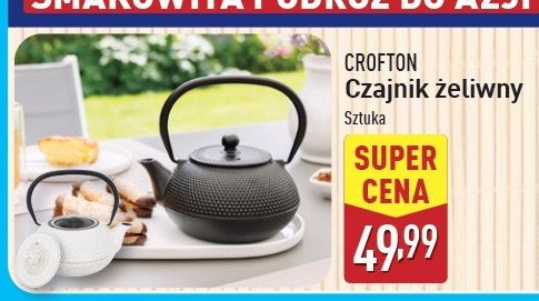 Czajniczek żeliwny 850 ml Crofton promocja w Aldi