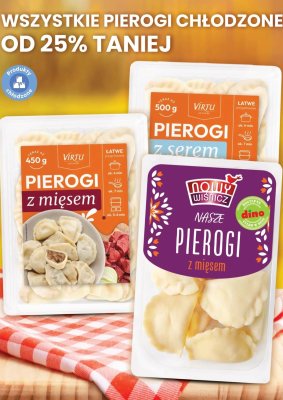 Pierogi z mięsem  promocja w Dino