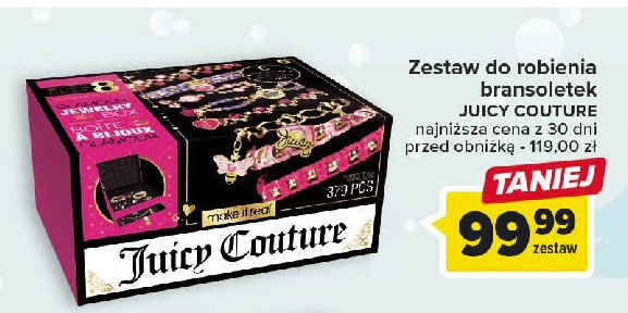 Zestaw do robienia bransoletek juicy couture promocja