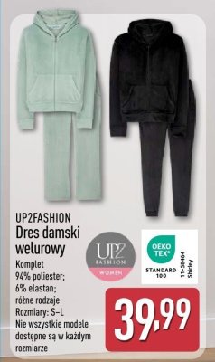Dres damski welurowy Up2fashion promocja w Aldi