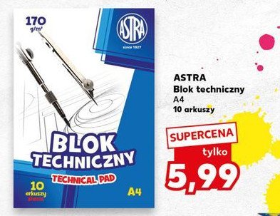 Blok techniczny a4/10k Astra promocja