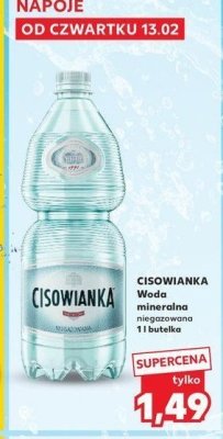 Woda niegazowana Cisowianka promocja