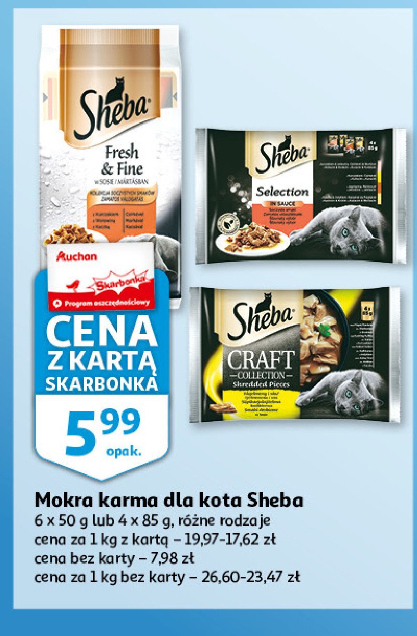 Karma dla kota drobiowa Sheba craft collection promocje