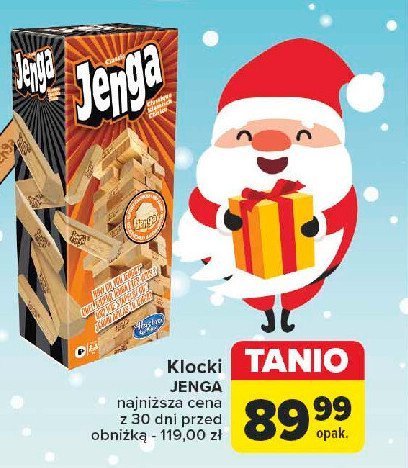 Gra zręcznościowa jenga Hasbro promocja w Carrefour