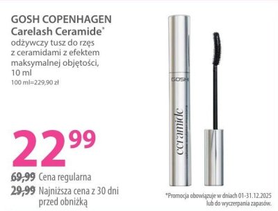 Tusz GOSH COPENHAGEN Carelash Ceramide odżywczy do rzęs z ceramidami promocja w Hebe