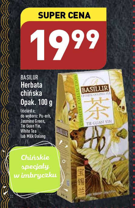 Herbata white moon Basilur promocja