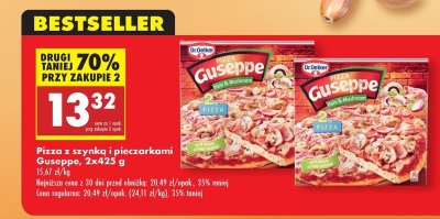 Pizza z szynk膮 i pieczarkami Dr. oetker guseppe promocja