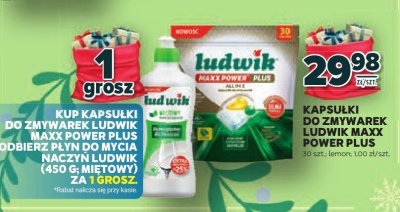 Kapsułki do zmywarek Ludwik Maxx Power Plus promocja w Stokrotka