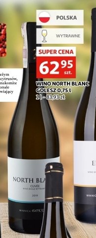 Wino wytrawne cuvee North blanc promocja