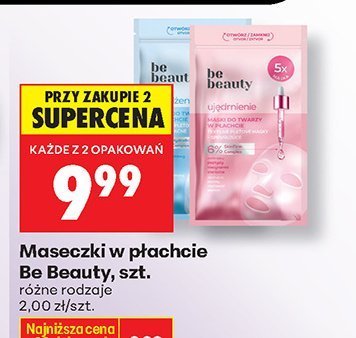 Maseczki w płachcie różne rodzaje promocja w Biedronka