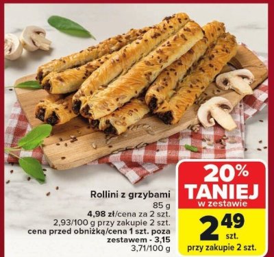 Rollini z grzybami 125 g promocja w Carrefour Market