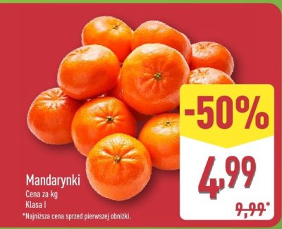 Mandarynki promocja w Aldi