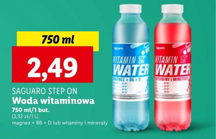 Woda witaminy i minera艂y promocja