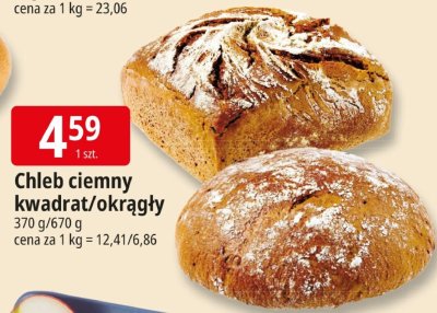 Chleb ciemny kwadrat/okrągły promocja w Leclerc