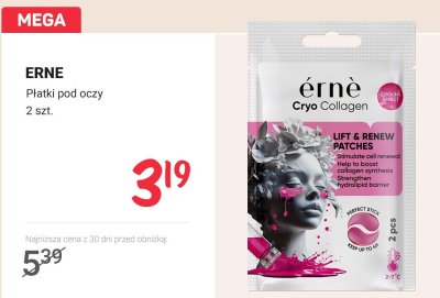 Płatki pod oczy Cryo Collagen Lift & Renew Patches promocja w Rossmann