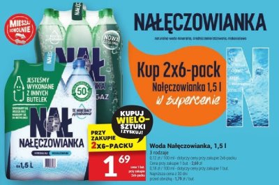 Woda Nałęczowianka 1,5l promocja w Twój Market