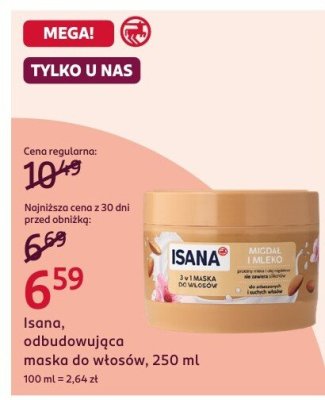 Odbudowująca maska do włosów, 250 ml promocja w Rossmann