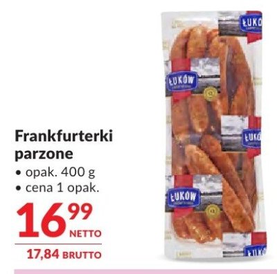 Frankfurterki parzone promocja w Makro