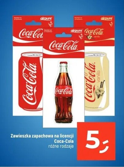 Zawieszka coca-cola promocja