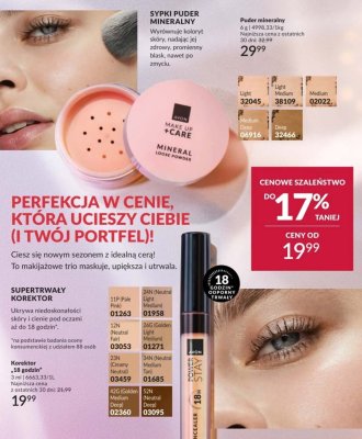 Puder mineralny sypki Make Up + Care różne odcienie promocja w AVON
