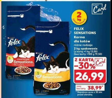 Karma dla kota z kurczakiem Purina felix sensations promocja