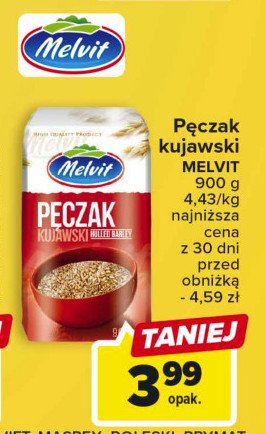 Pęczak kujawski Melvit promocja