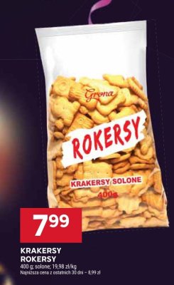 Krakersy Rokersy solone promocja w Stokrotka