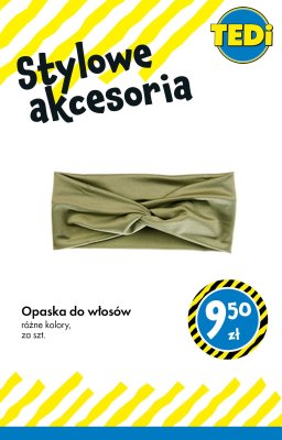 Opaska do włosów różne kolory promocja w Tedi